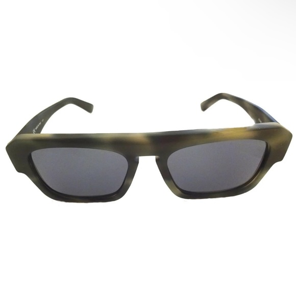 $385 Etro Navigator Sunglasses Matte Havana Gray Thick Frame Gray Lens Italy - Picture 8 of 13